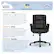 Alt View 20. Serta - Hannah Upholstered Executive Office Chair with Pillowed Headrest - Smooth Bonded Leather - Black.