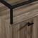 Alt View 30. Walker Edison - Rectangular Modern Steel / Tempered Glass Side Table - Slate Grey.