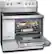 Angle Standard. Frigidaire - 40" Self-Cleaning Freestanding Double Oven Electric Convection Range - Stainless-Steel.