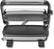 Front Standard. Hamilton Beach - Refurbished Panini Press Gourmet Sandwich Maker - Black/Silver.