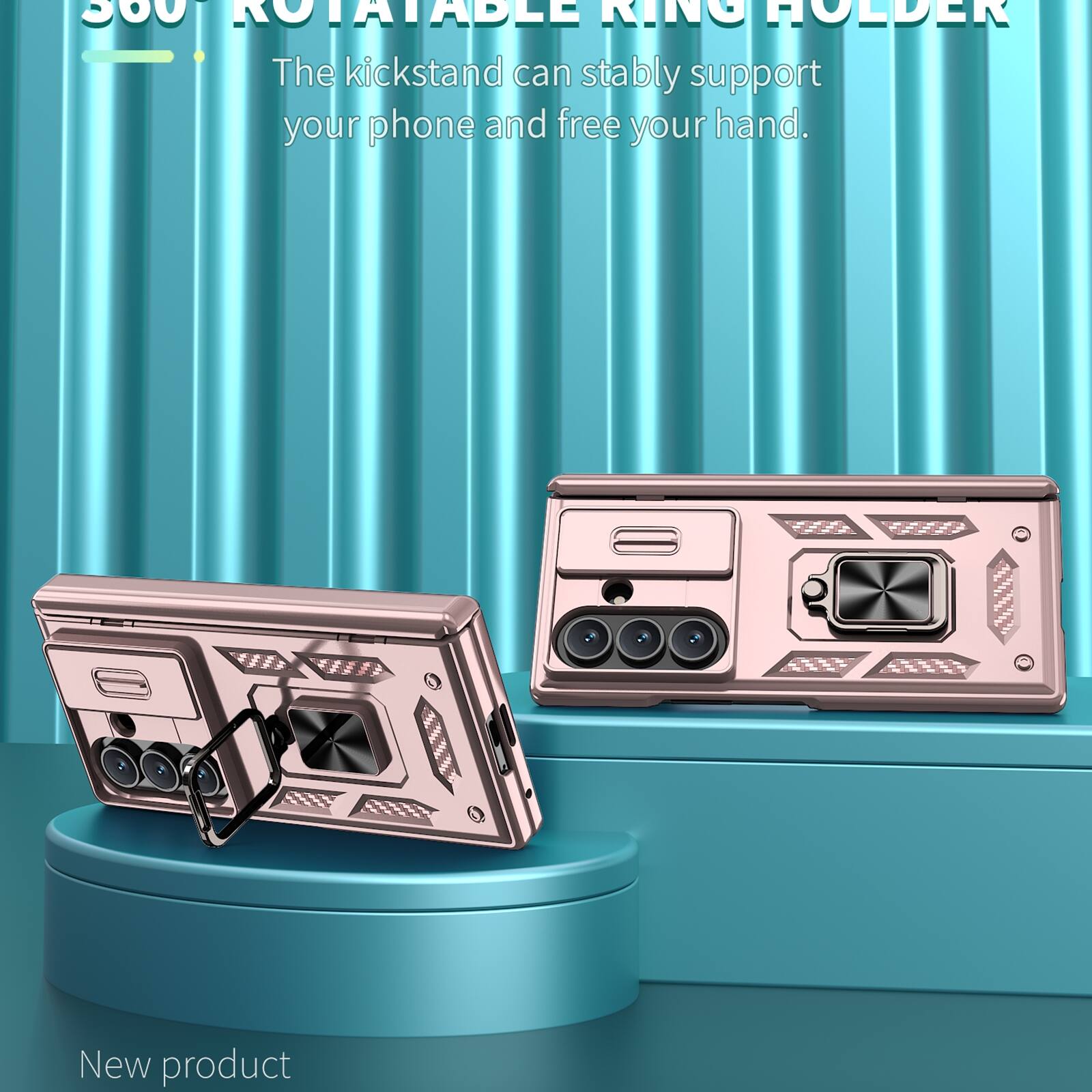 360° ROTATABLE RING HOLDER

The kickstand can stably support your phone and free your hand.

New product