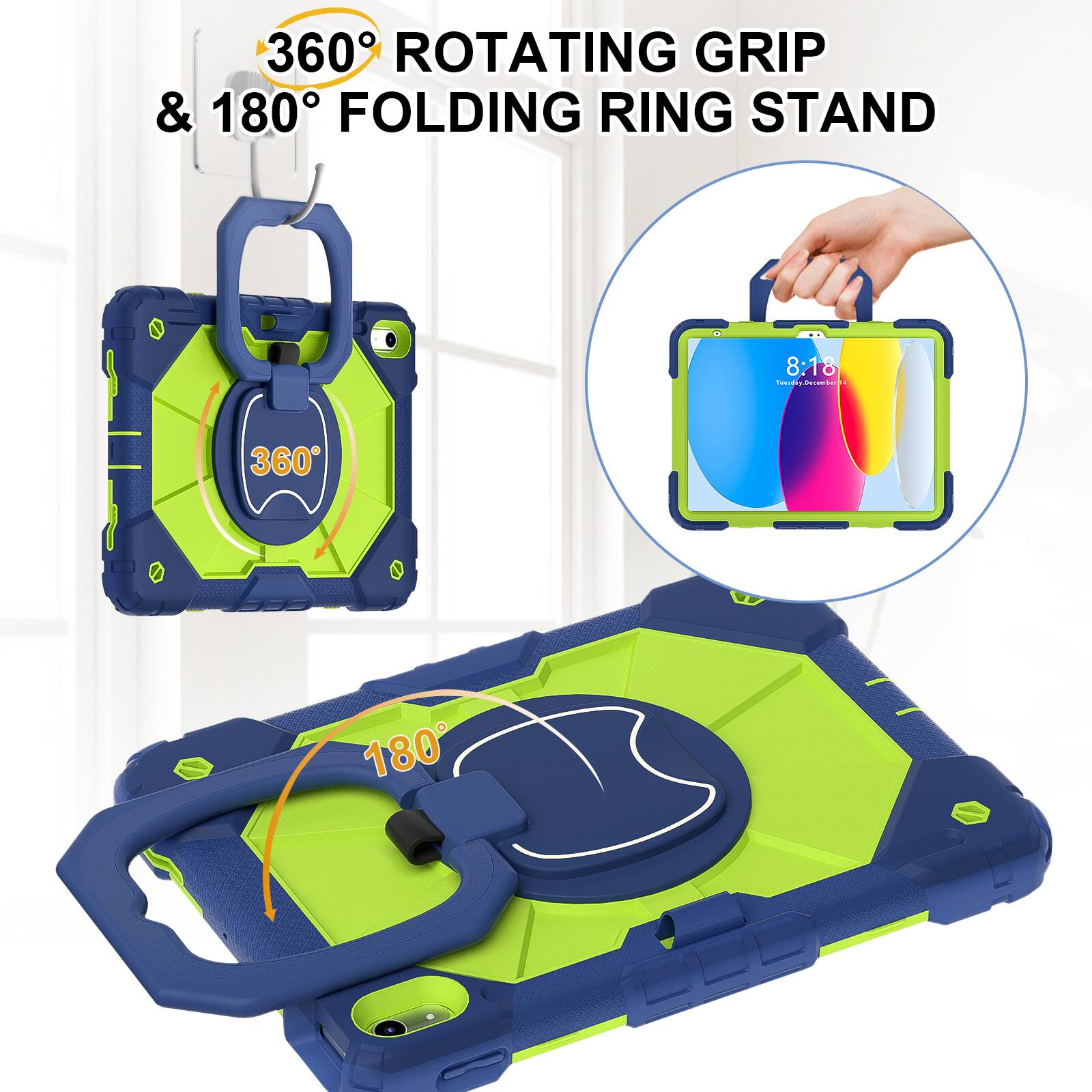 360° ROTATING GRIP & 180° FOLDING RING STAND

8:18 Tuesday, December 4