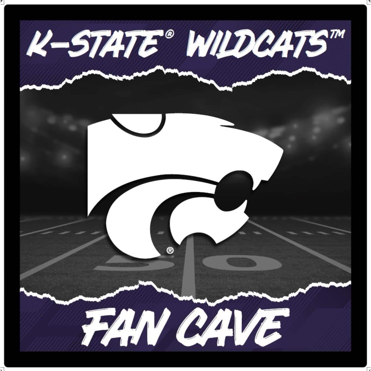Evergreen Enterprises - Kansas State Wildcats 23" LED Fan Cave Square-Shaped Lighted Wall Sign - Multicolor