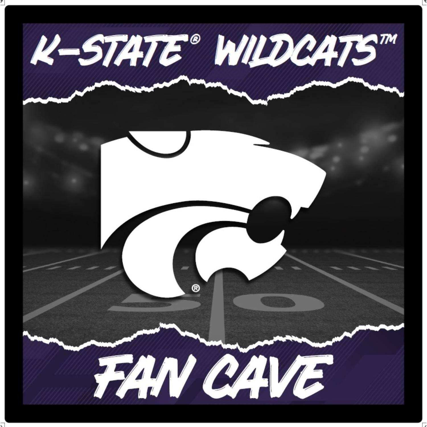 Kansas State Wildcats 23" LED Fan Cave Square-Shaped Lighted Wall Sign