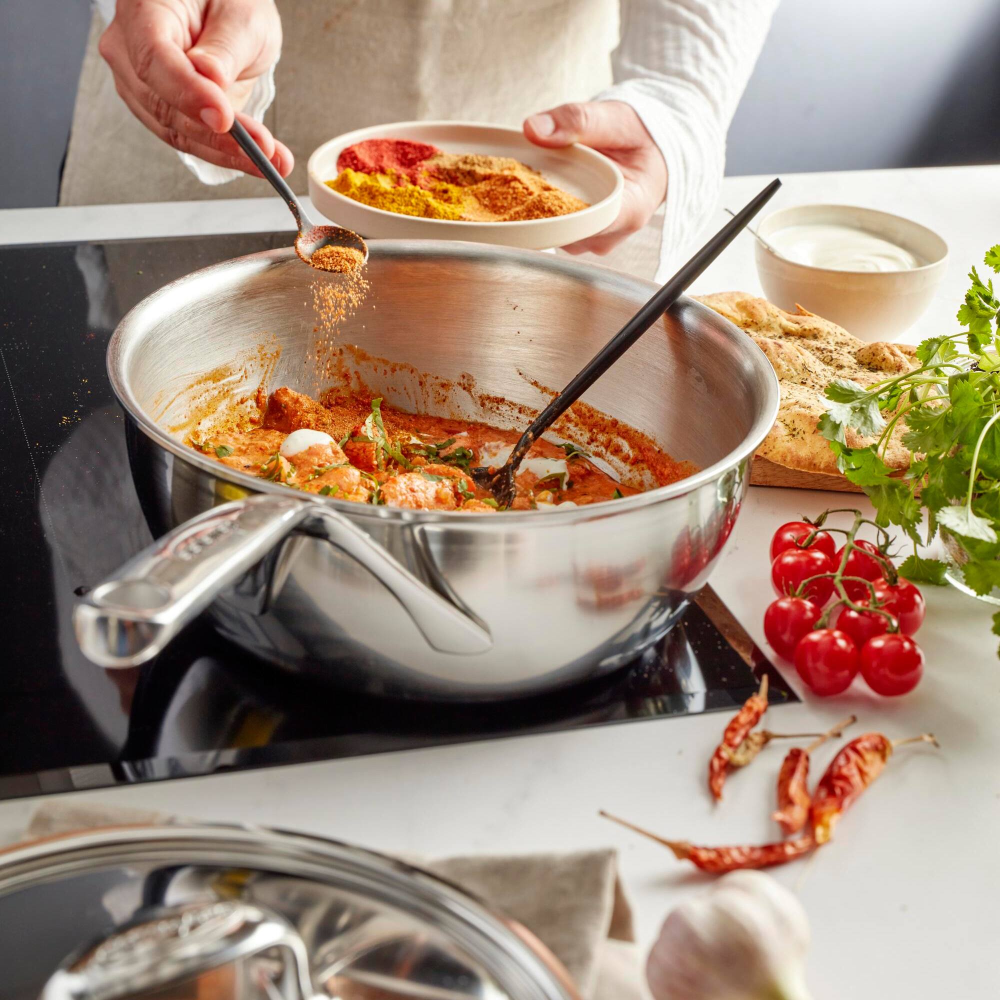 Alt View 5. Demeyere - Demeyere Atlantis Proline 7 3.5-qt Stainless Steel Saucier - Stainless Steel.