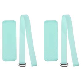 Unique Bargains - Phone Grip Strap Portable Wrist Strap Silicone Elastic Cord with Handle for Phone Case 2pcs - Mint Green