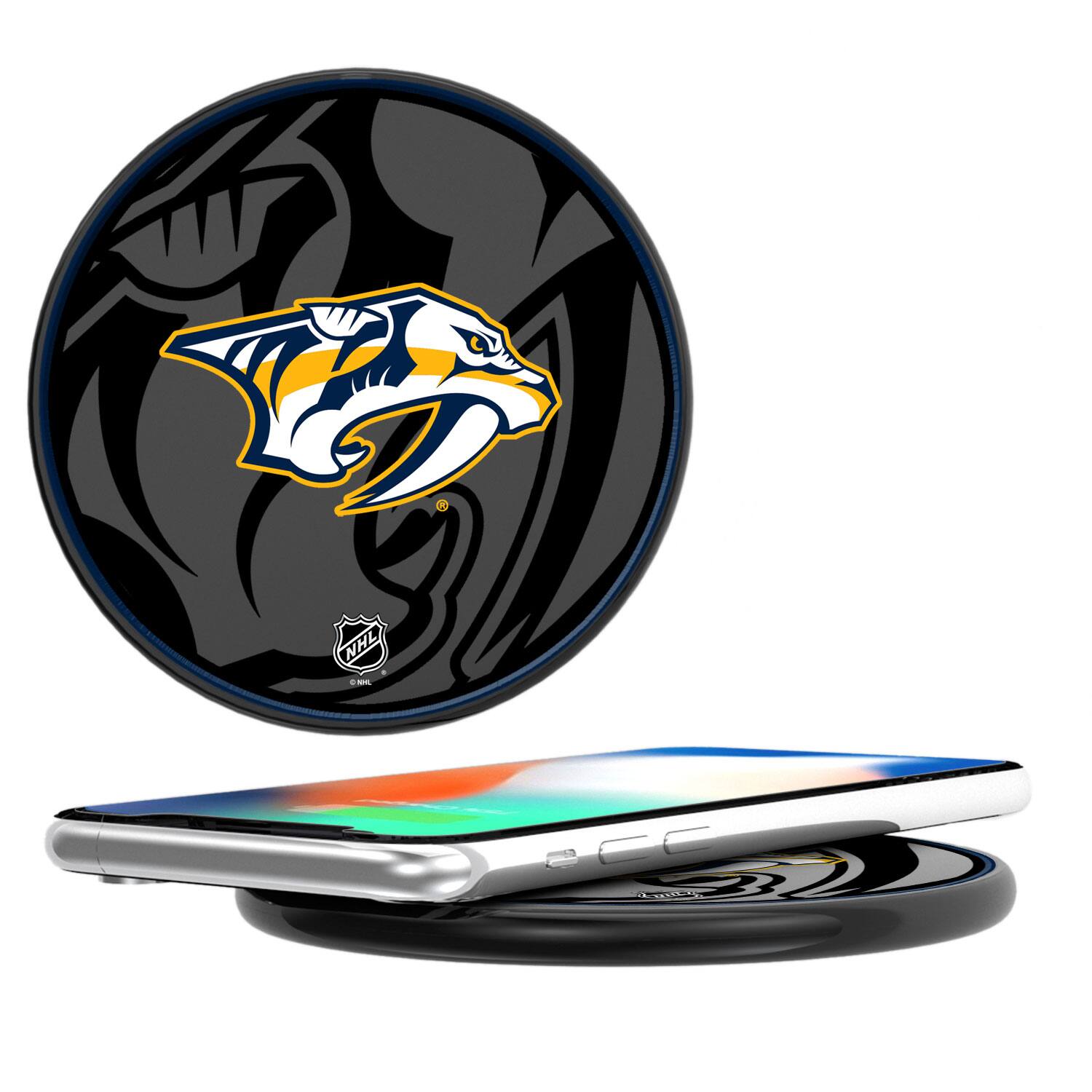 Keyscaper - Nashville Predators 15 Watt Wireless Induction Charger - Multicolor