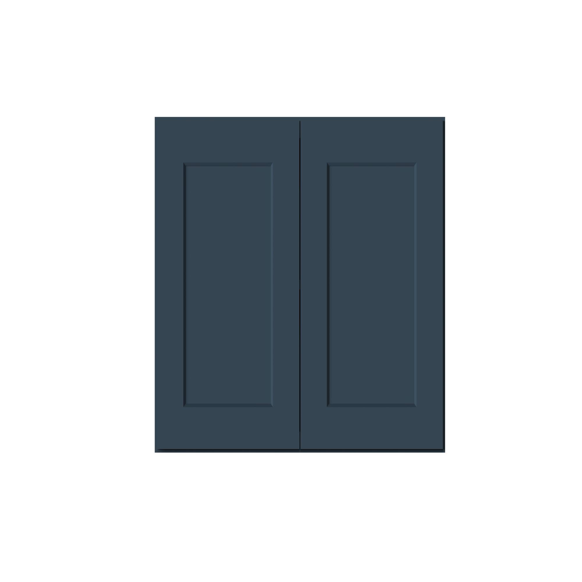 Alt View 1. Boyel Living - 33-in W x 24-in H x 12-in D Shaker RTA Kitchen Wall Cabinet with Soft-Close - Charcoal Blue.