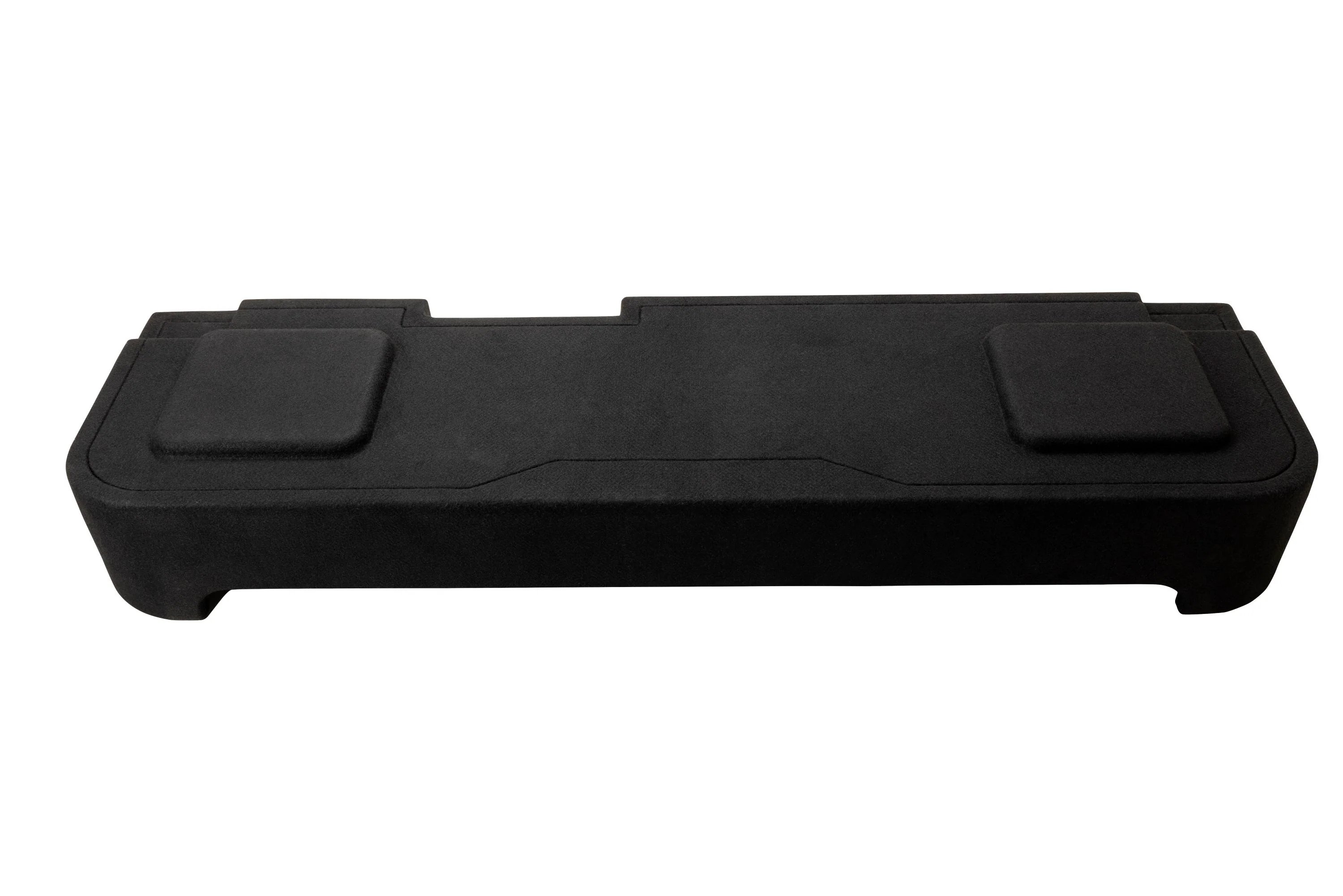 KICKER - L7T Custom Fit Dual 10" 2-Ohm Down Firing Enclosure Subwoofer for Select Chevy Silverados/GMC Sierra Crew Cabs - Black