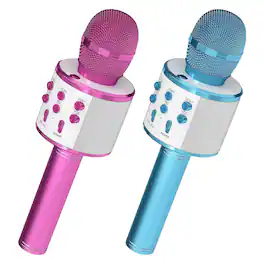 5 CORE - Microphone Wireless Karaoke Mic With Speaker 3 in 1 Portable Bluetooth Microfono Inalambrico - Multicolor