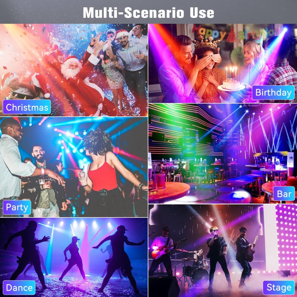 Multi-Scenario Use

- Christmas
- Birthday
- Party
- Dance
- Bar
- Stage