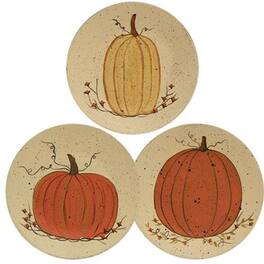 BreeBe - Classic Pumpkin Plate 3 asstd - White