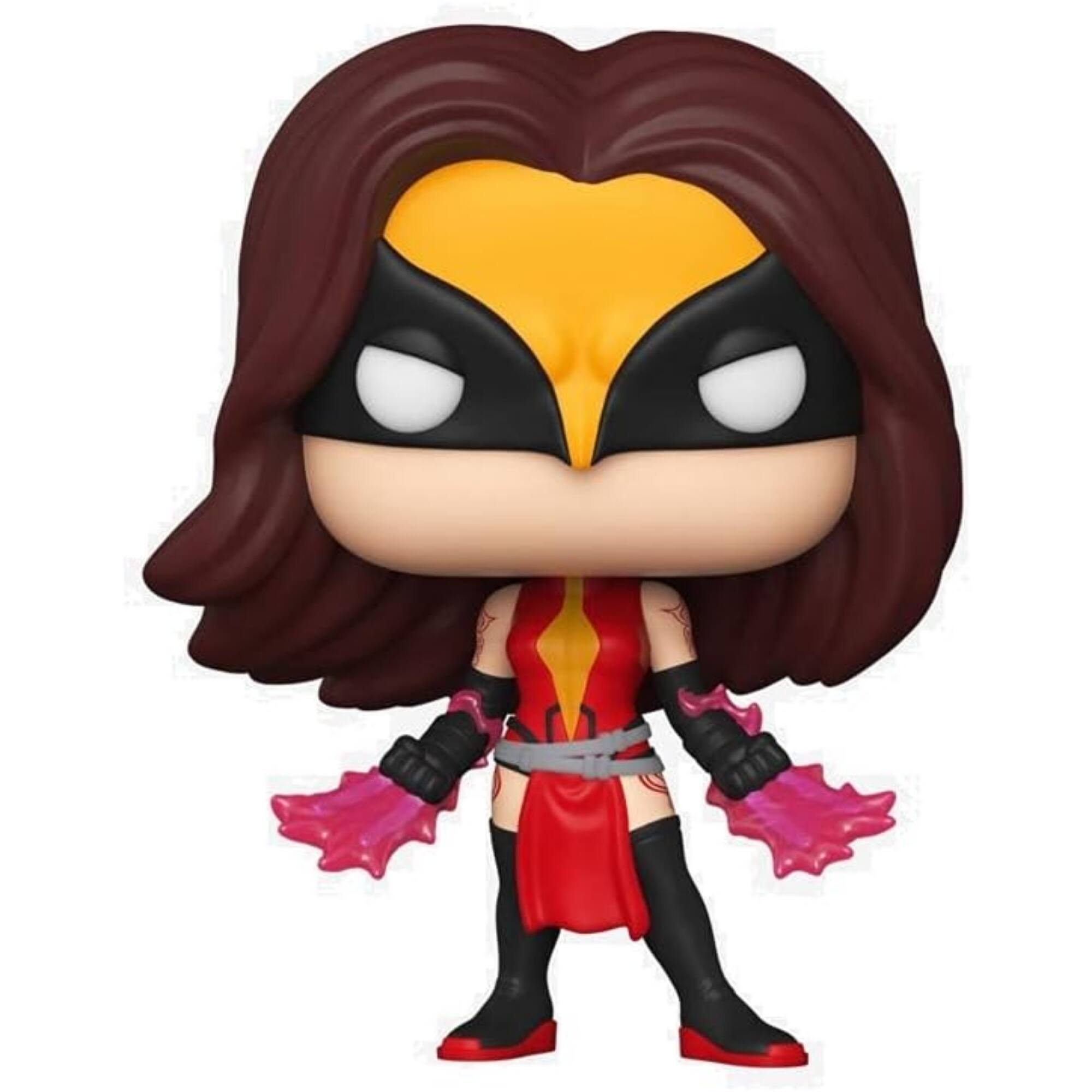 Alt View 2. Funko - Marvel Infinity Warps Weapon Hex Funko Pop! Vinyl Figure #865 - Special Edition - Red.