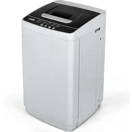 Front. SIMZLIFE - 1.04 Cu.ft Portable Washing Machine,Compact Washer for Apartments & Homes ,8.8LBS with LED Display - White.