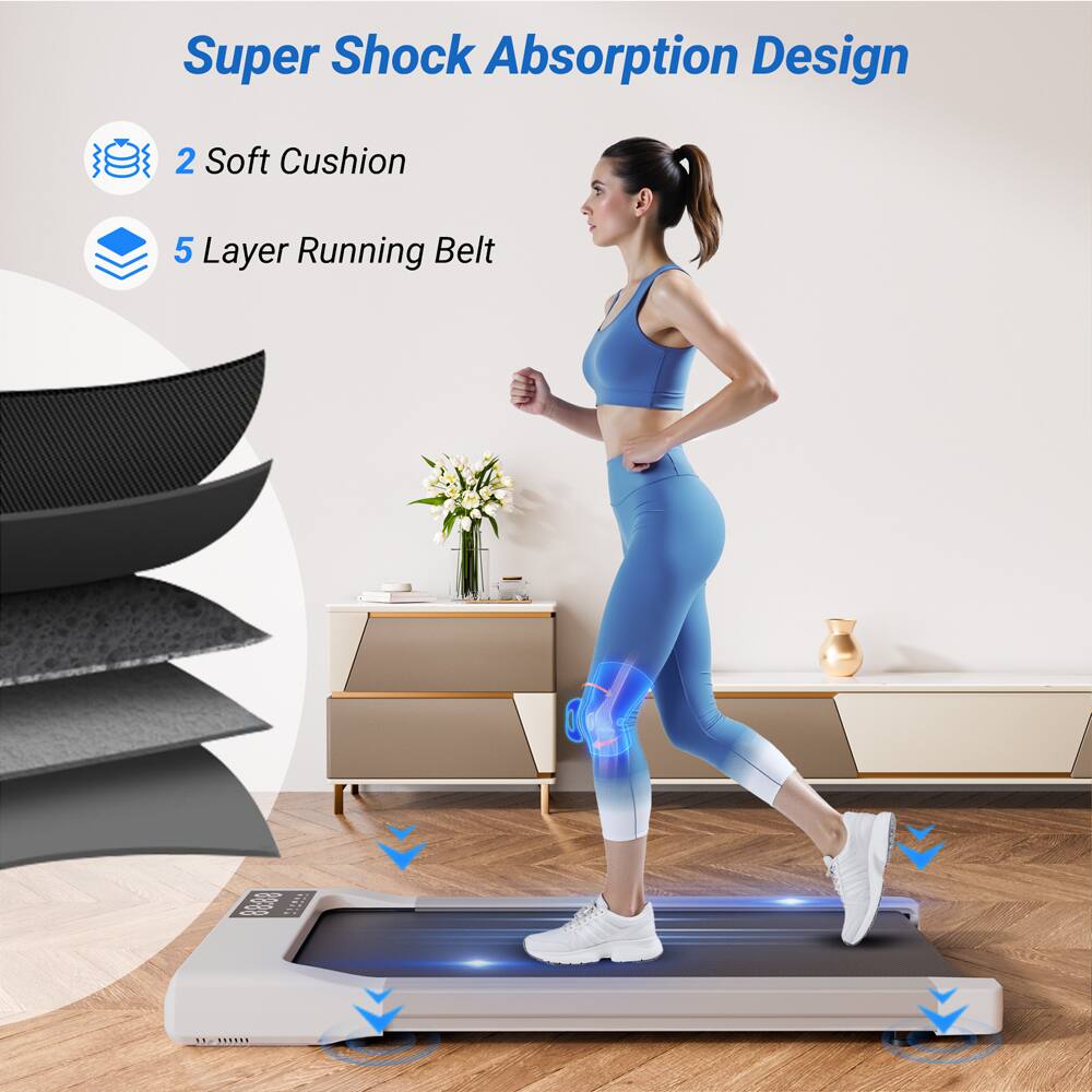 Super Shock Absorption Design  
2 Soft Cushion  
5 Layer Running Belt
