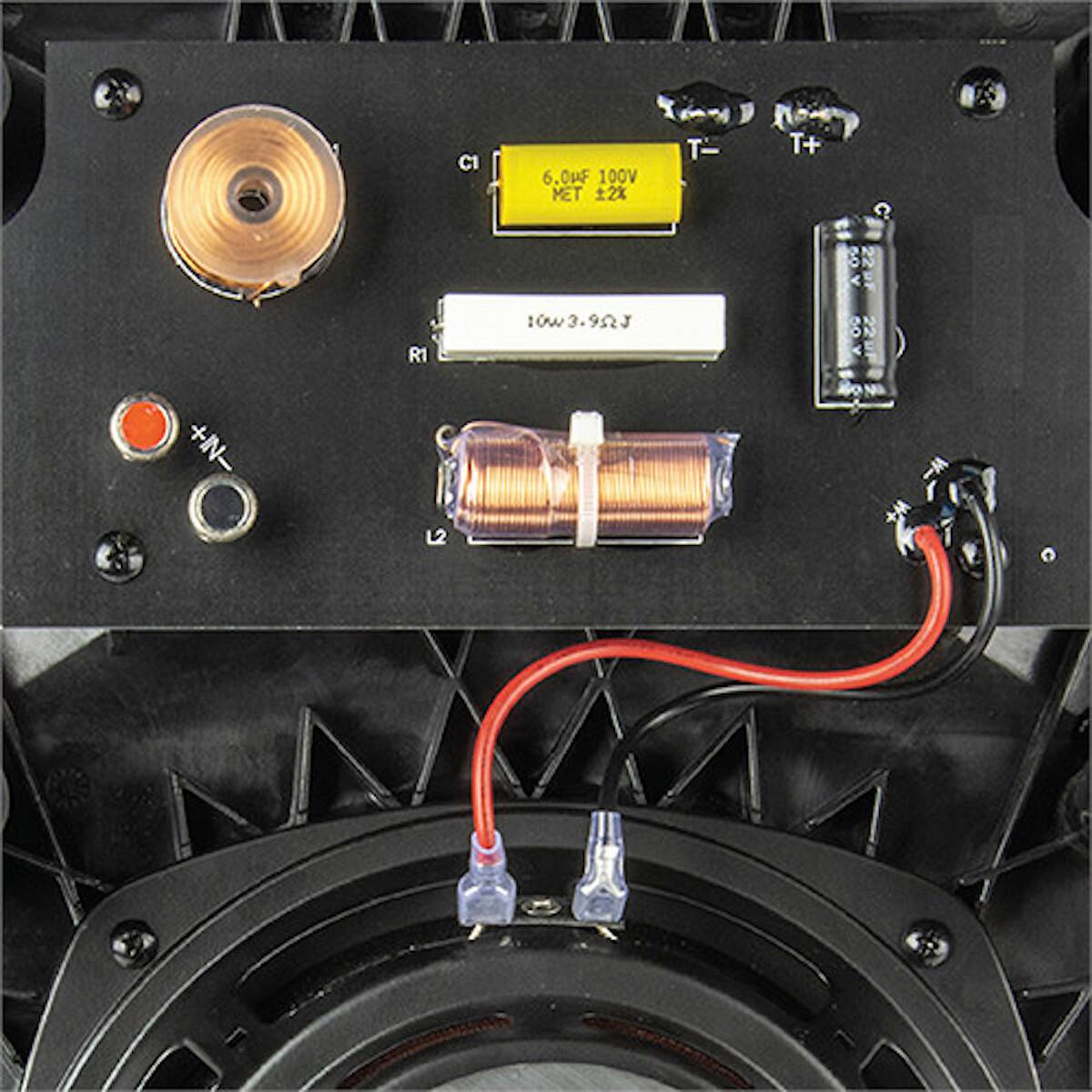 Alt View 14. JBL - Studio 6 8" 2-Way In-Wall Speaker with Compression Tweeter - Black.