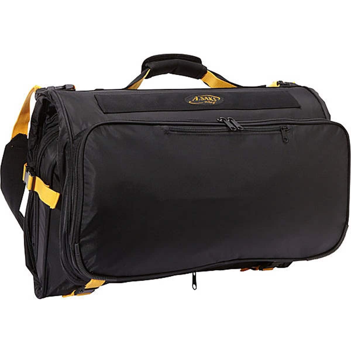 A.Saks - Expandable Deluxe Tri-Fold Carry On Garment Bag - Black
