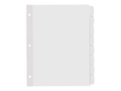 Avery - Big Tab Printable Paper Dividers with Labels, 8 Tabs, 20 Sets/Pack - White