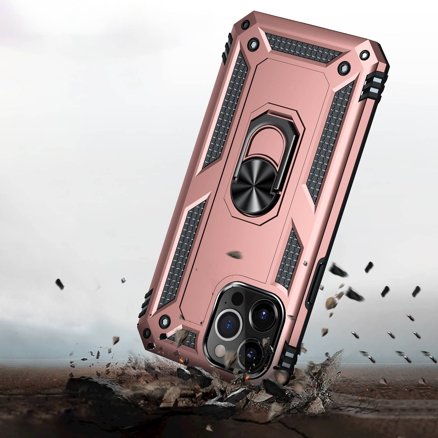 Alt View 14. SaharaCase - Kickstand with Belt Clip Case for Apple iPhone 13 Pro Max - Rose Gold.