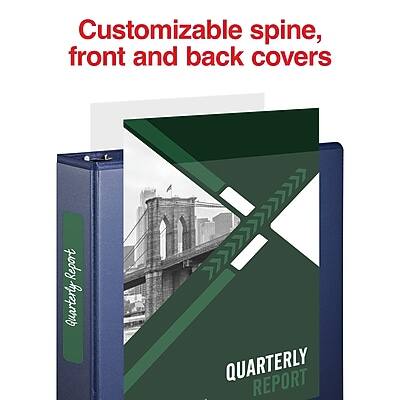 Customizable spine, front and back covers

QUARTERLY REPORT