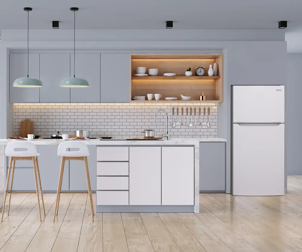 Alt View 18. Frigidaire - 18.3 Cu. Ft. Garage Ready Top-Freezer Refrigerator - White.