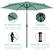 - **UV PROTECTION**
Fabric shade is UPF50 certified to diffuse sunlight
- **DURABLE**
Powder-coated steel withstands wear over time
- **BUILT-IN CRANK**
Pulley-assisted crank opens and closes the umbrella
- **PUSH-BUTTON TILT**
Freely adjust the angle with a locking tilt joint