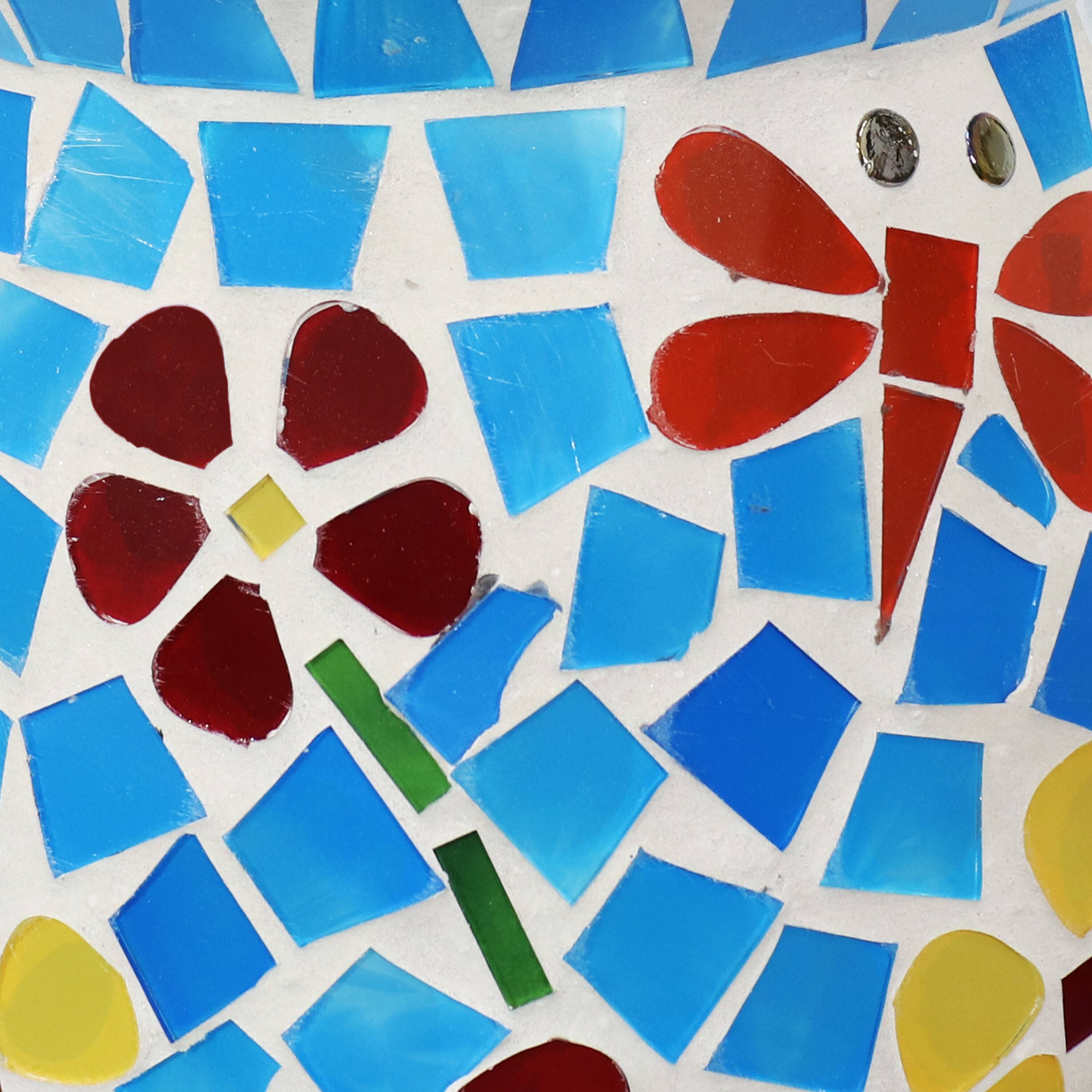 Alt View 5. Sunnydaze - Mosaic Glass Wind Bell Chime - 7 in - Spring Flowers.