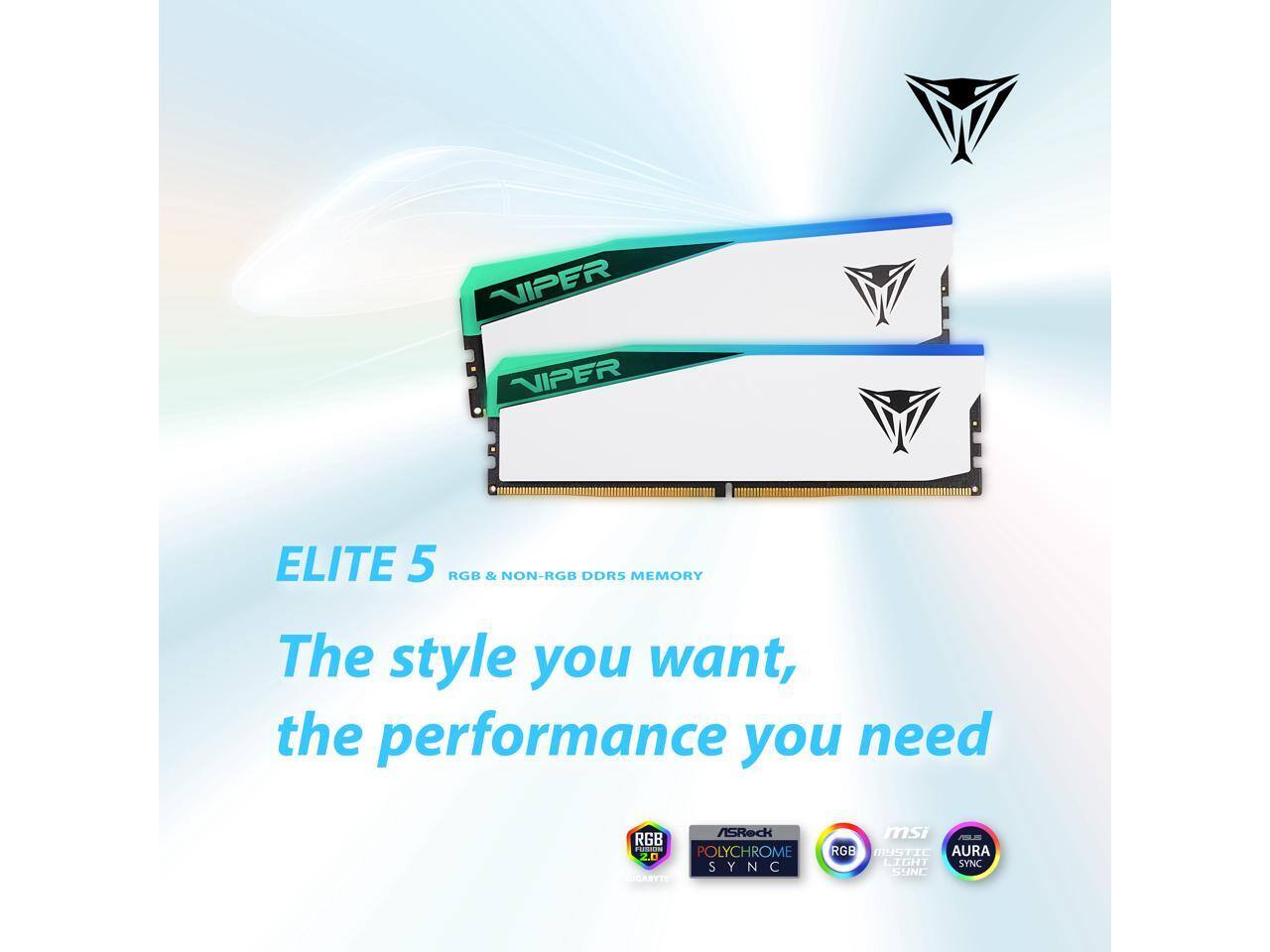 NIPER ELITE 5 RGB & NON-RGB DDRS MEMORY  
The style you want, the performance you need  

/SReck RGB  
POLYCHROME 2.0 SYNC  
msi AURA LIGHT SYNC  
TTL  
SUNE