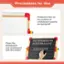 Precautions for Use:

1. Protective film on the surface of the whiteboard needs to be torn off before use.
2. Clean the whiteboard and chalkboard with the eraser before using them.
3. Use the alphabet chart (ABCDEFGHIJKLMNOPQRSTUVWXYZ) and number chart (0123456729) for reference when writing or drawing.