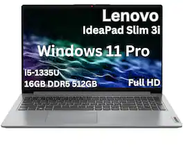 Lenovo - Upgraded - IdeaPad Slim 3i 15.6" Full HD Laptop - Intel Core i5-1335U 2023 - 16GB Memory - 512GB SSD- Windows 11 Pro - Gray