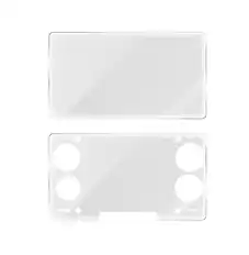 Front. AYN - AYN Thor HD Tempered Glass Screen Protector Set, Dual Screen Coverage, HD Clarity, Anti-Scratch - Clear.