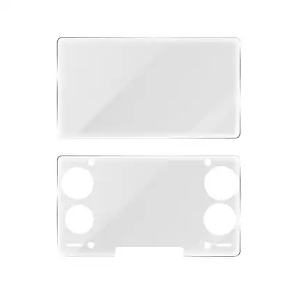 Front. AYN - AYN Thor HD Tempered Glass Screen Protector Set, Dual Screen Coverage, HD Clarity, Anti-Scratch - Clear.