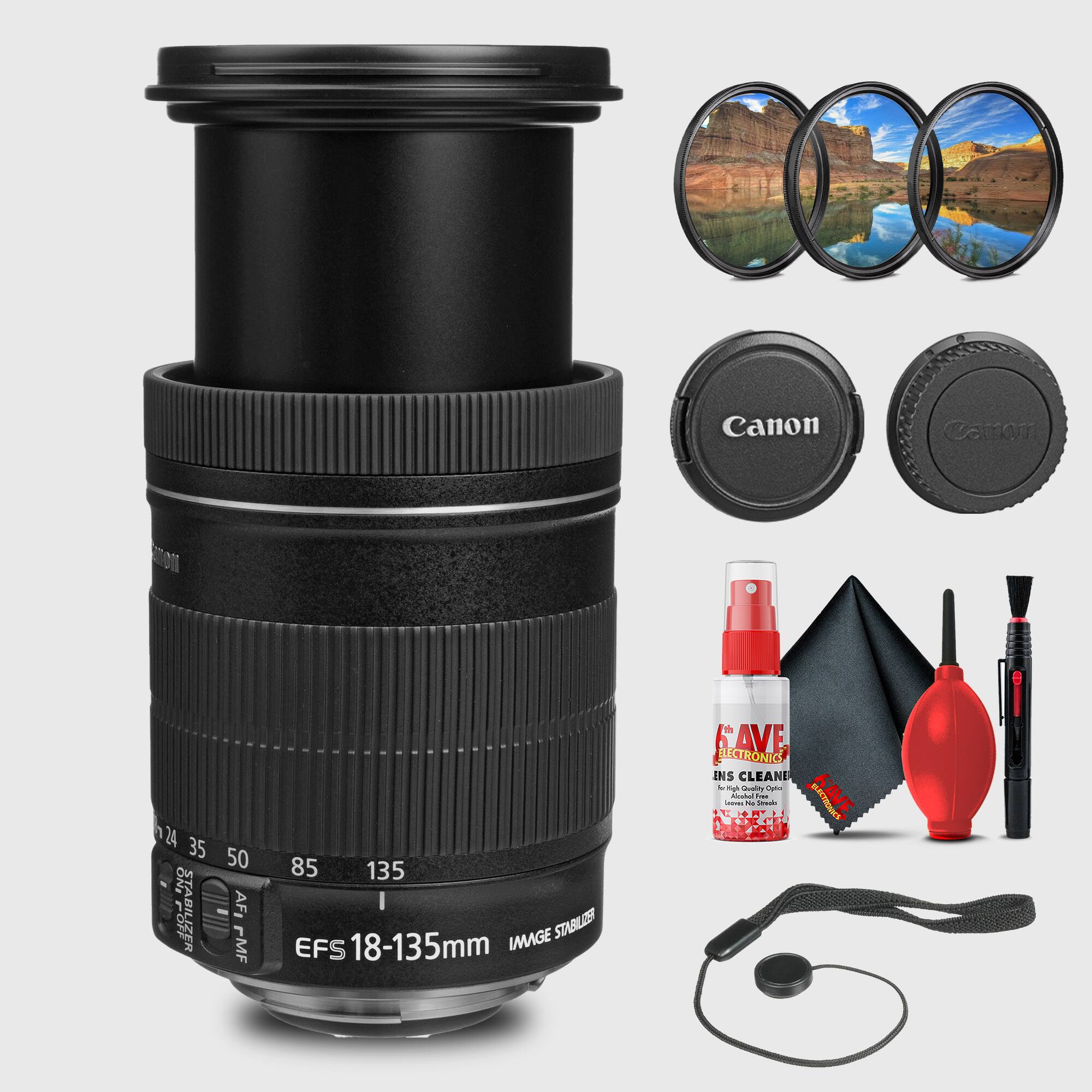 Canon EF-S 18-135mm  
Image Stabilizer  
AF/MF  
ELECTRONICS  
SAVE  
Lens Cleaner  
Canon  
Canon  
Canon