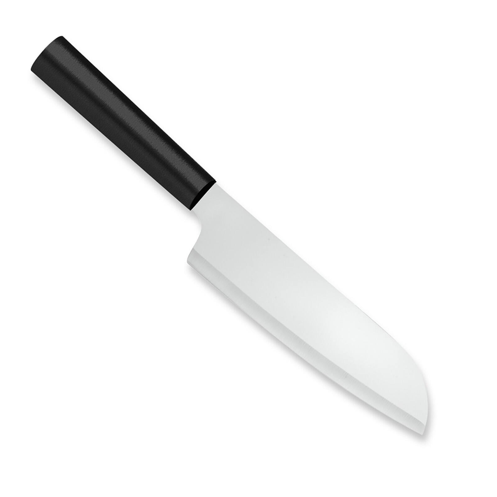 Front. Rada - Cutlery 6.25-Inch Cook's Knife Stainless Steel Straight Blade, Black Handle - Black.