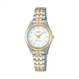 Casio - Women’s Two-Tone Stainless Steel Watch - LTP-1129G-7A - Silver