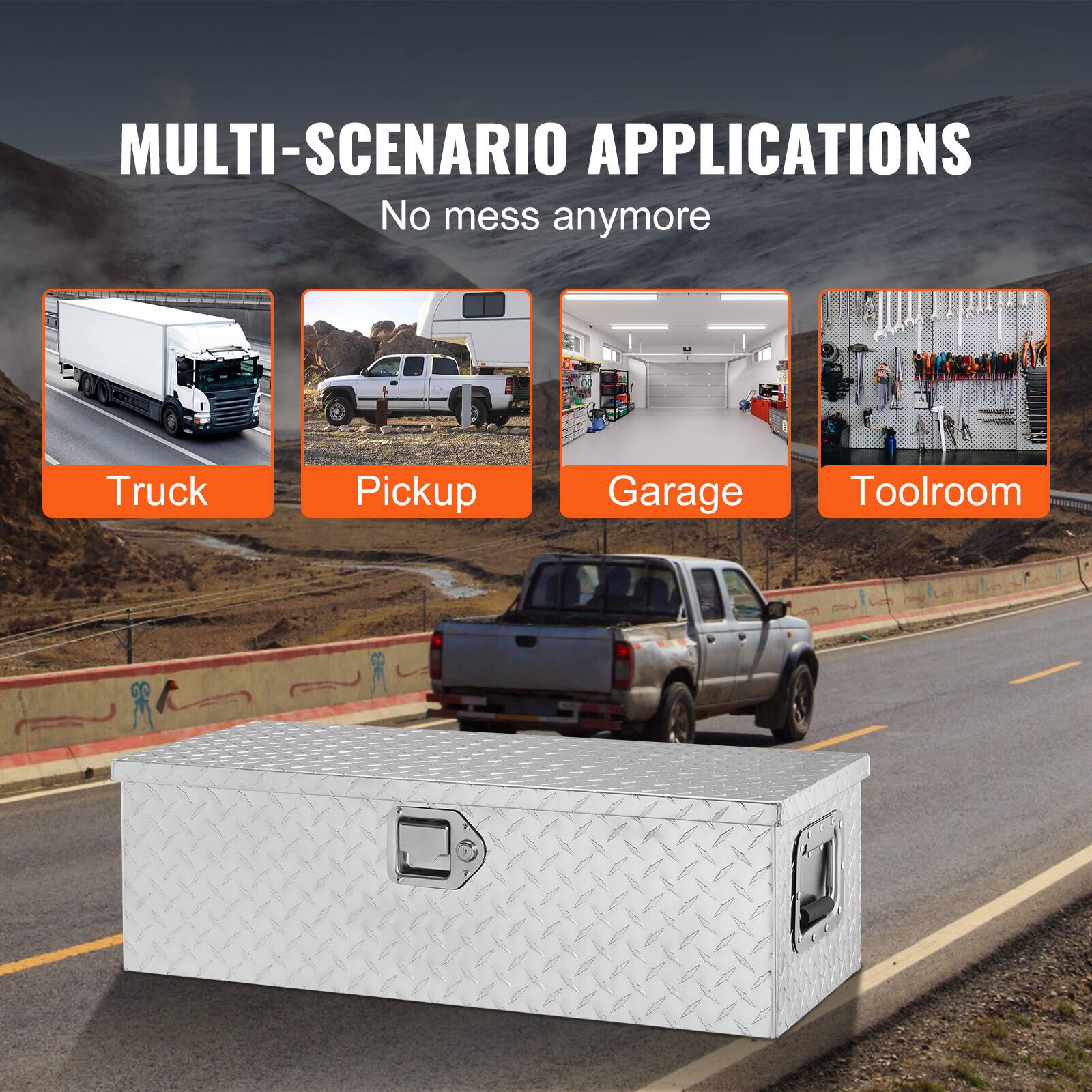 MULTI-SCENARIO APPLICATIONS  
No mess anymore  

Truck  
Pickup  
Garage  
Toolroom