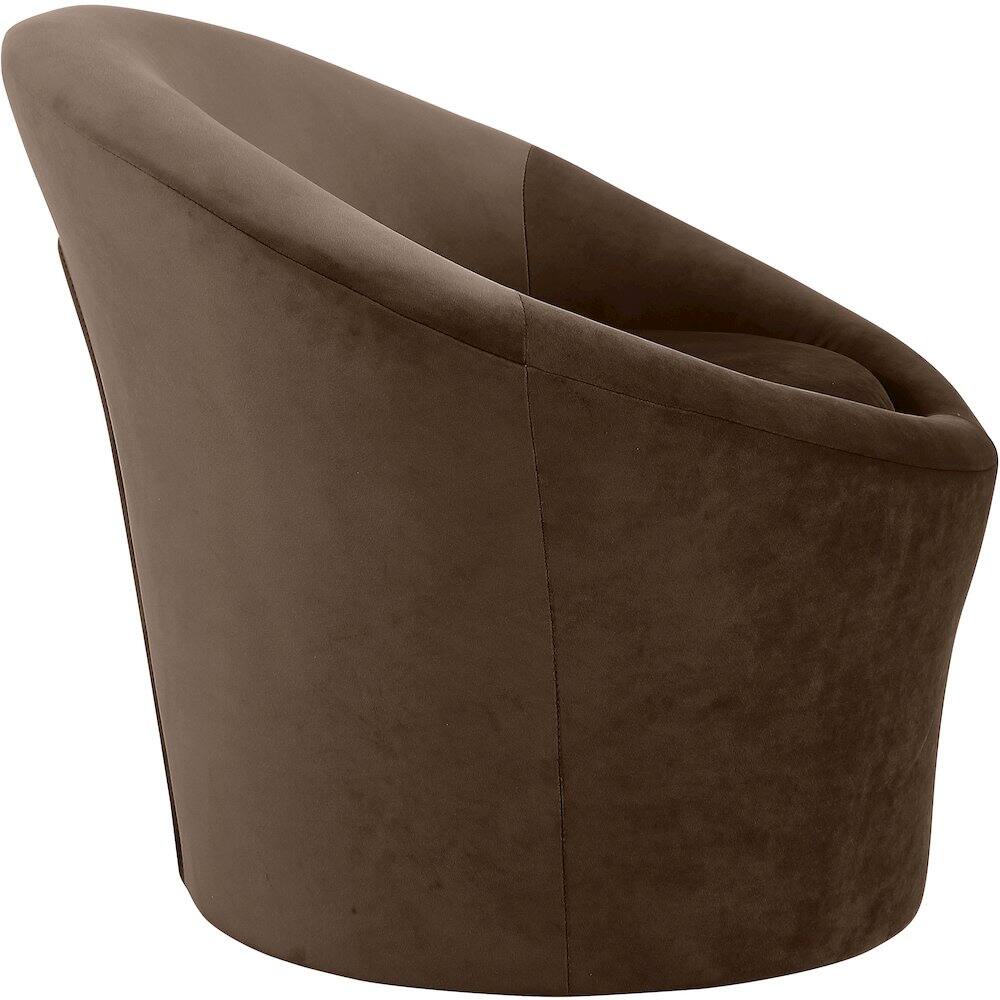 Alt View 3. Meridian Furniture - Tristan Brown Velvet Accent Chair - Brown.