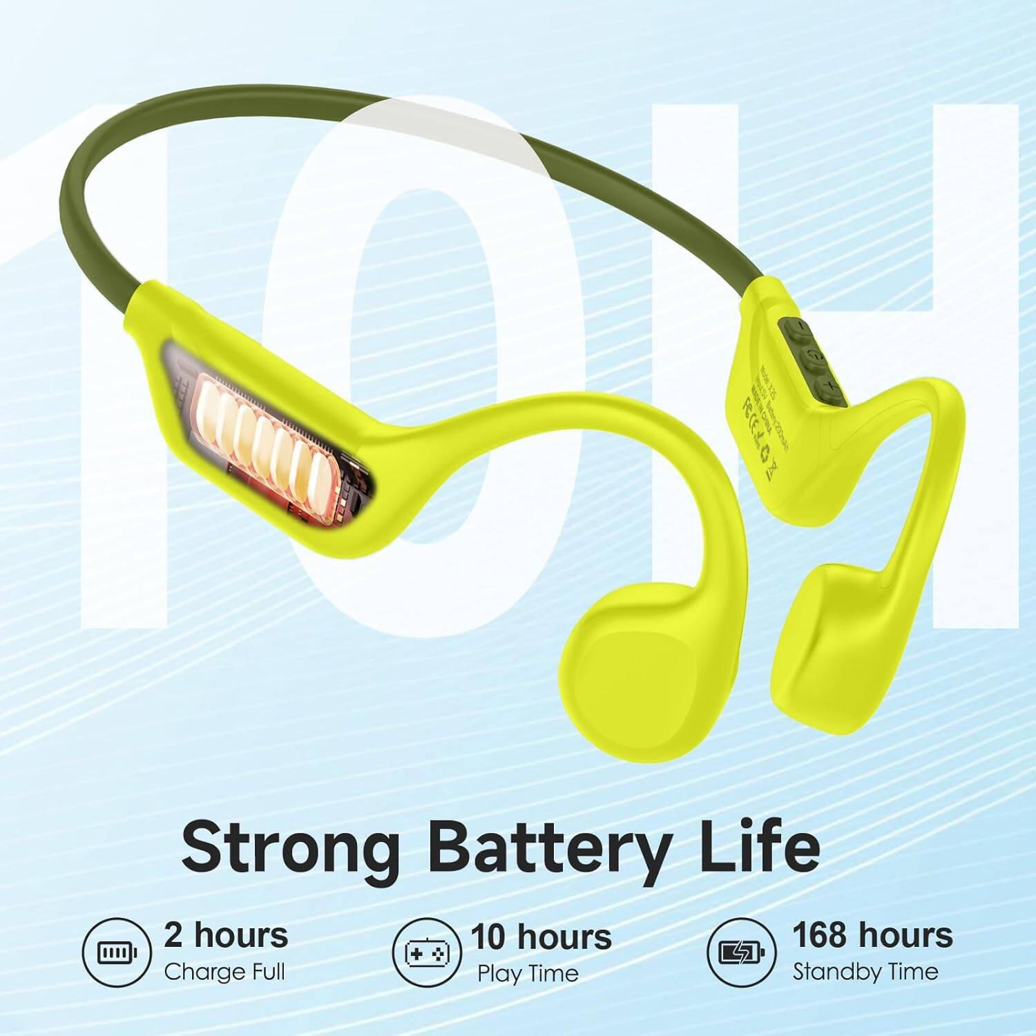 Strong Battery Life  
2 hours Charge Full  
10 hours Play Time  
168 hours Standby Time