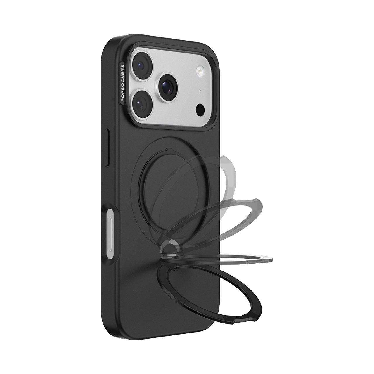 Alt View 1. PopSockets - Low Pro Case iPhone 18 Pro/17 Pro - Black.
