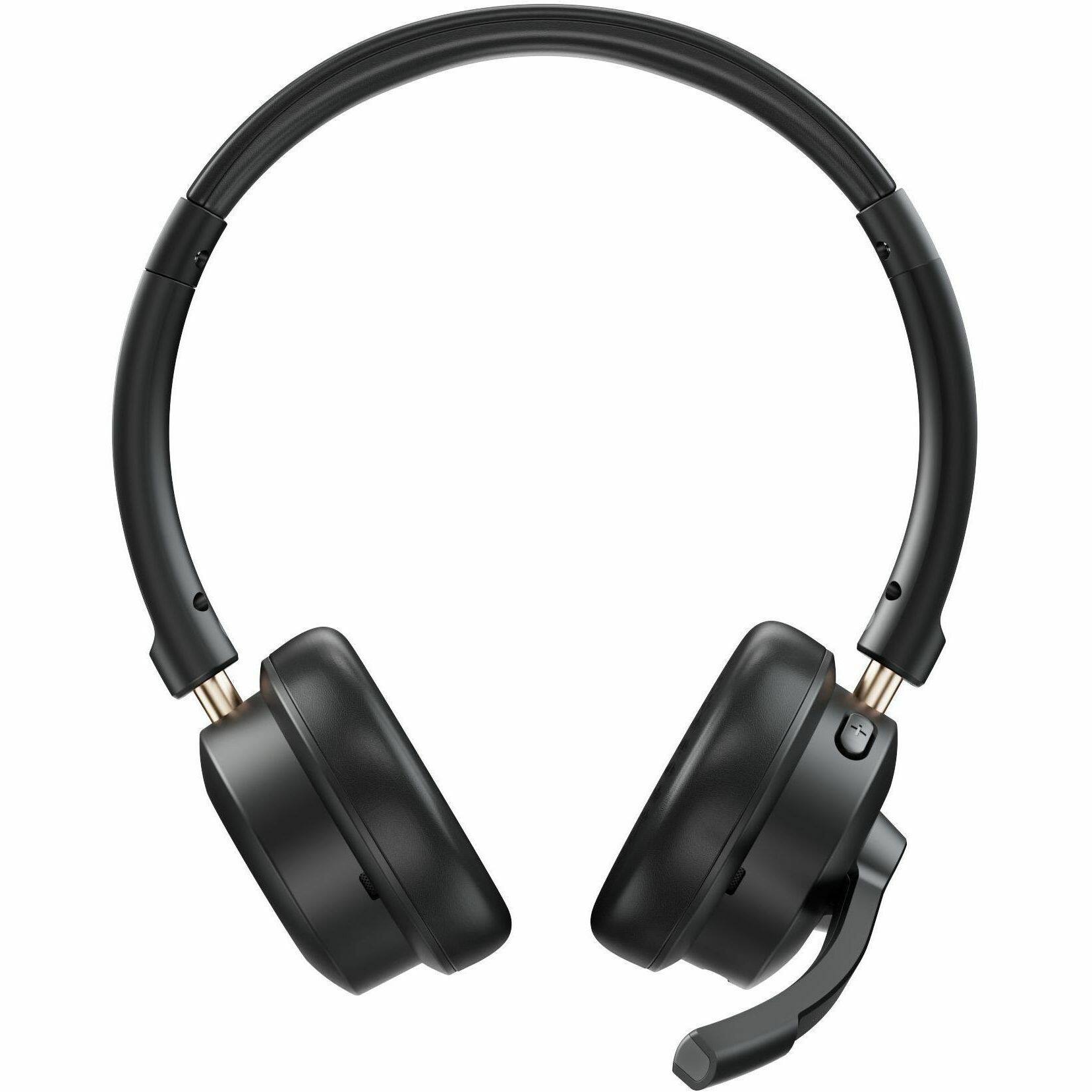 Alt View 1. Creative Labs - Creative Chat Wireless Lightweight Wireless On-Ear Headset - Stereo - Wireless - Bluetooth - 20 Hz to 20 kHz - On-ear - Black.