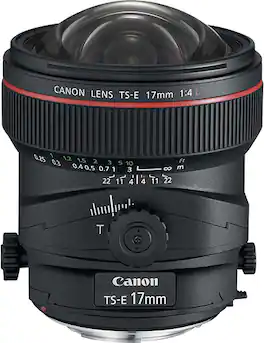 Canon - TS-E17mm F4L Tilt-Shift Lens - Black
