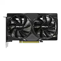 PNY - GeForce RTX 5060 Overclocked 8GB GDDR7 PCI Express 5.0 Graphics Card with Dual Fan - Black - Front_Zoom