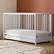 Angle. Graco - Teddi 5-in-1 Convertible Crib with Drawer - White.