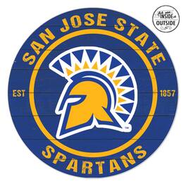 Jardine - San Jose State Spartans 20" x 20" Indoor/Outdoor Circle Sign - Blue