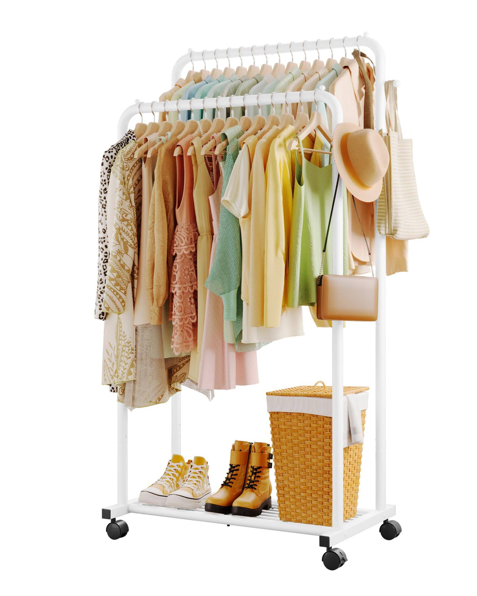 White Large 28.7"W x 16.5"D x 59.1"H