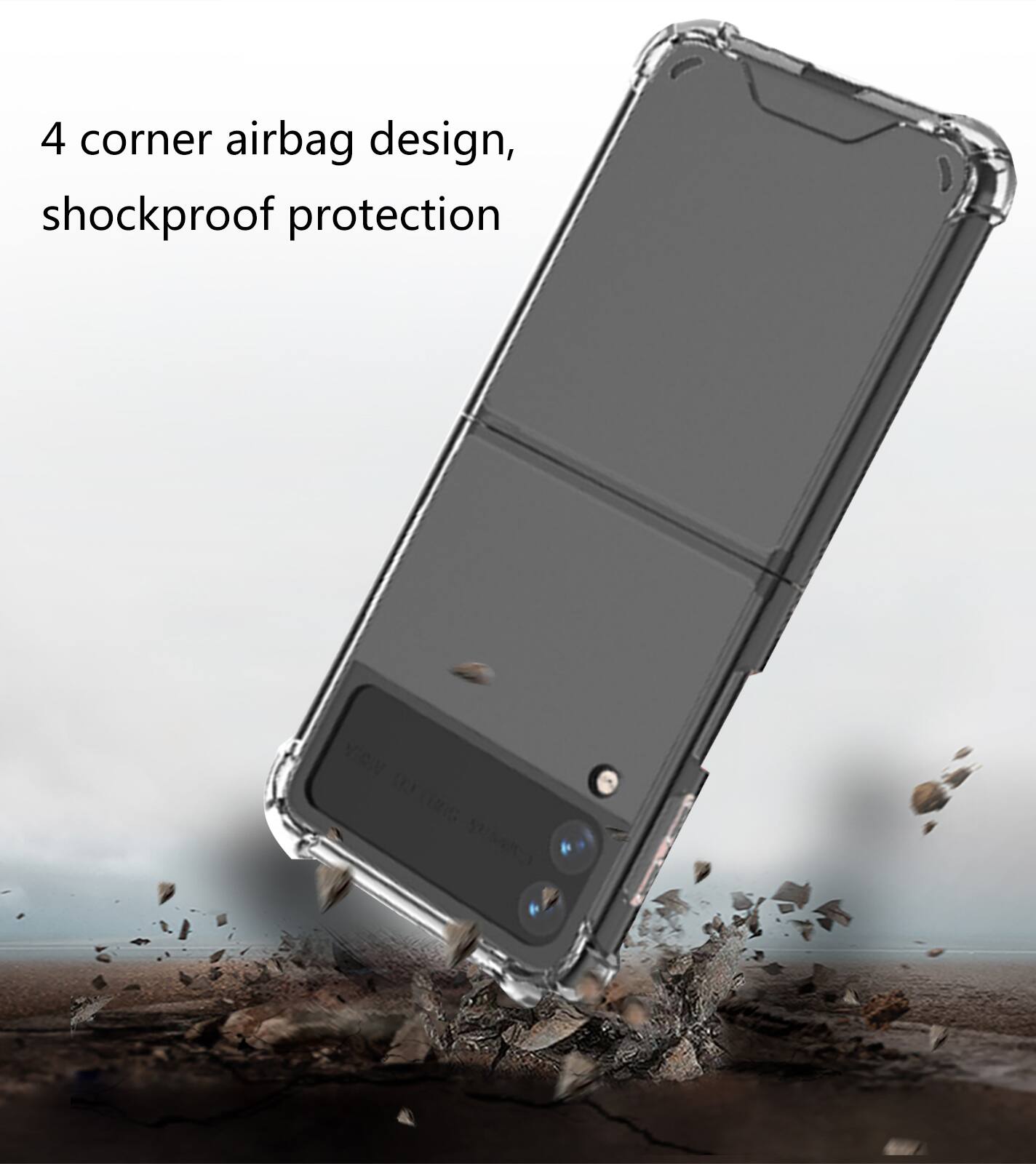 4 corner airbag design, shockproof protection