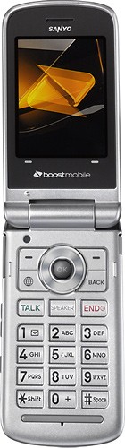  Boost Mobile - Sanyo Mirro No-Contract Mobile Phone - Silver