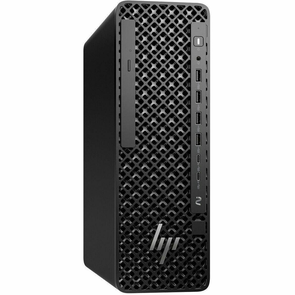 Alt View 4. HP - HP Z2 G1i Workstation - Intel Core Ultra 7 265K - 32 GB - 1 TB SSD - Small Form Factor - Black - Intel W880 Chip - Black.