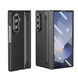 Dteck - Full Body Case for Samsung Galaxy Z Fold8 Ultra, Rugged Cover with Screen Protector, Hinge Protection & Stylus Pen - Black