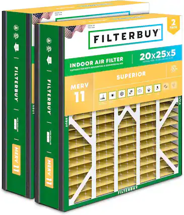 FILTERBUY
MERV 11
20x25x5
SIZE! 19-5/8 24-1/8 24-1/8x 4.20 4-770
INDOOR AIR FILTER
SUITABLE FOR BOTH RESIDENTIAL & COMMERCIAL USE
MADE IN THE USA
SUPERIOR
FILTERBUY